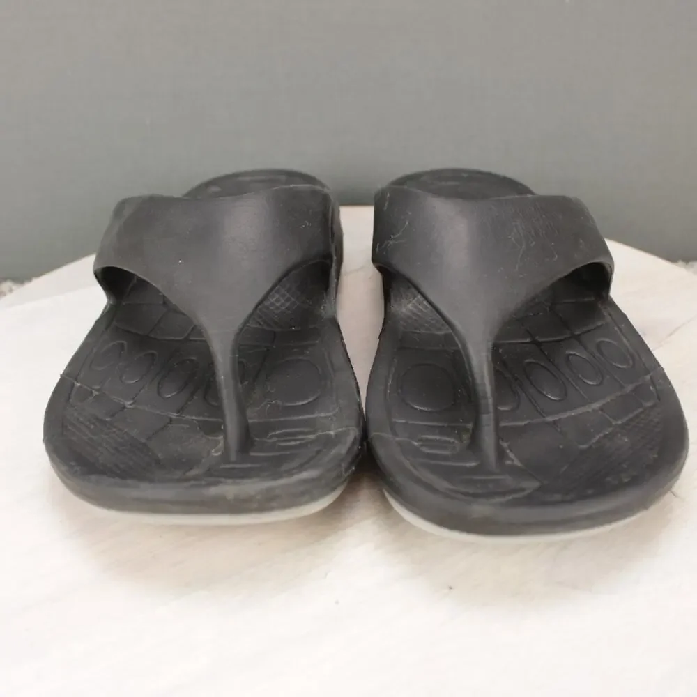Aetrex Comfort Slide Sandals Mens 10 Black Synthetic Orthopedic